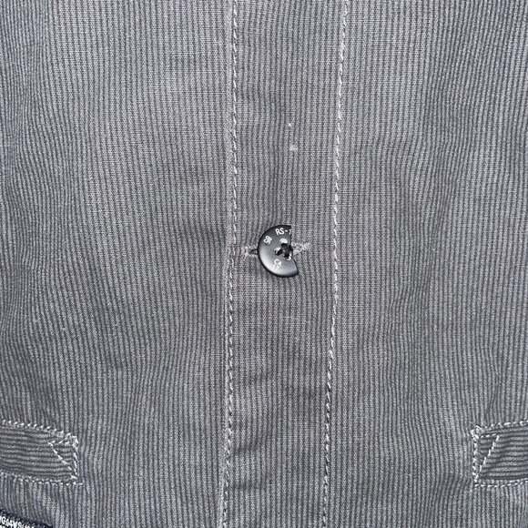 Vintage Cotton Vest Mens S Gray Sleeveless 4 Button - Picture 6 of 12